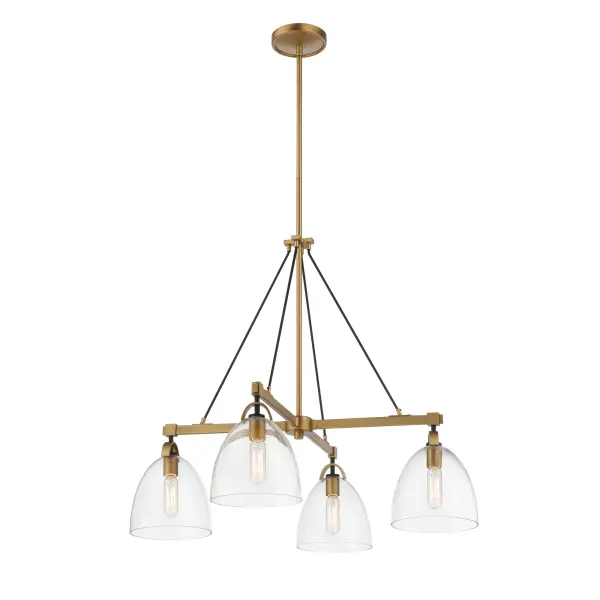 Sommersby 30" 4-Light Chandelier in Legacy Brass - Image 9