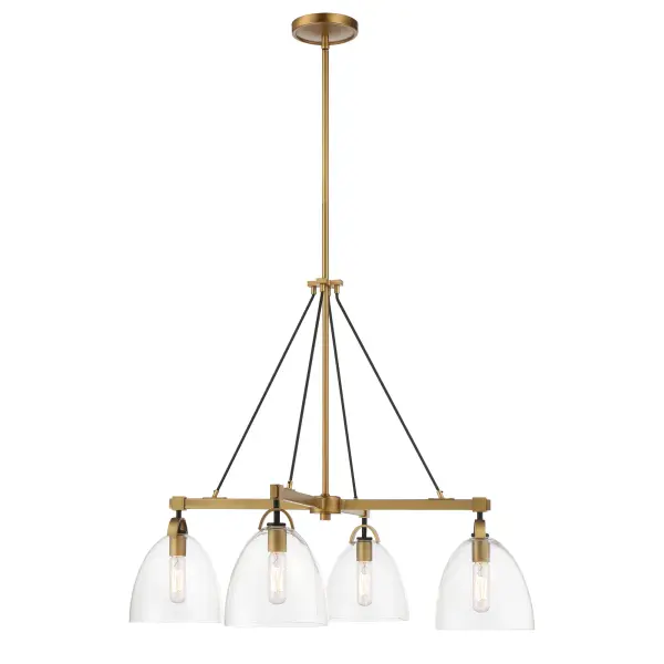 Sommersby 30" 4-Light Chandelier in Legacy Brass - Image 10