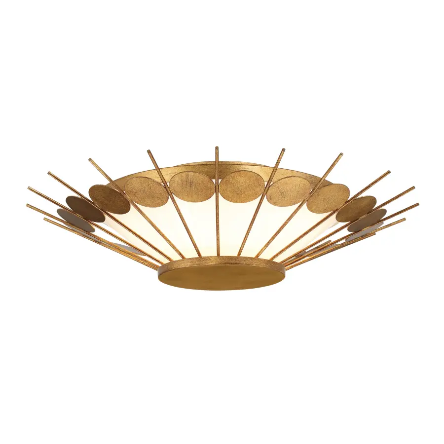 Capieso 20" LED Flush Mount in Elara Gold - Image 1