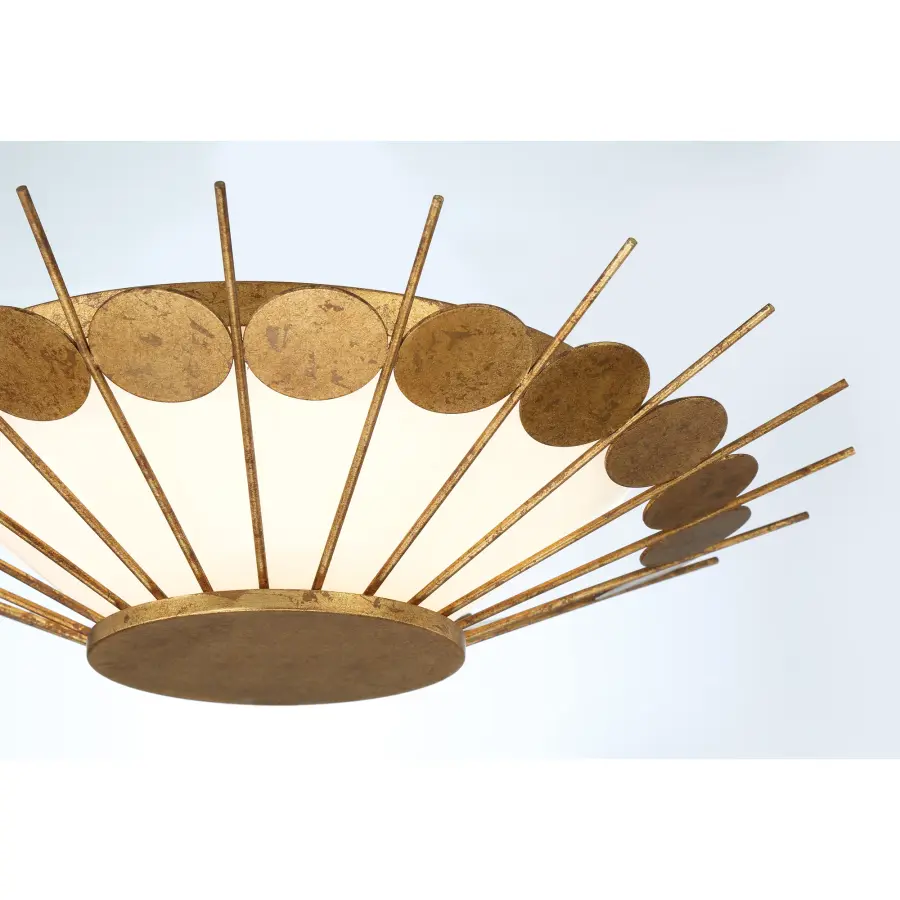 Capieso 20" LED Flush Mount in Elara Gold - Image 3