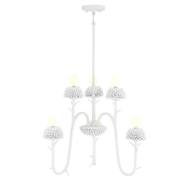 North Fork 6-Light Pendant in Sand White - Image 2