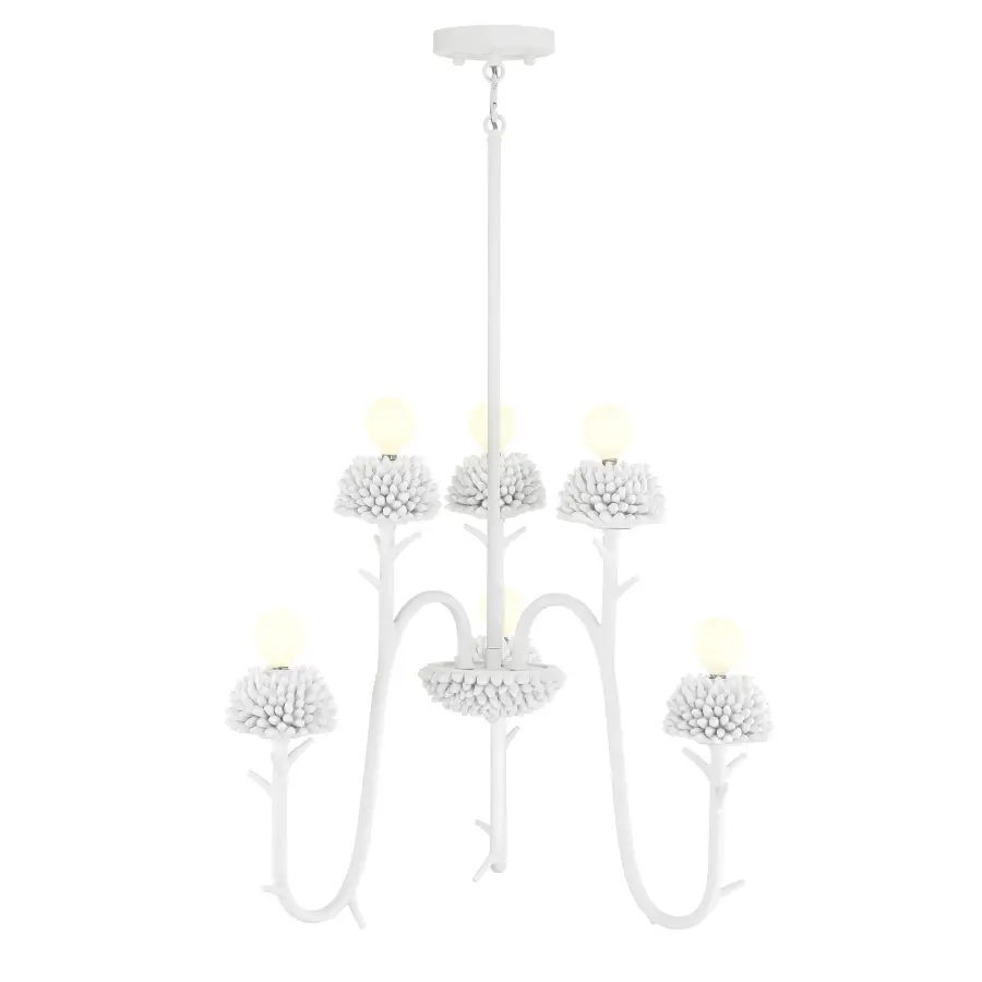 North Fork 6-Light Pendant in Sand White - Image 2