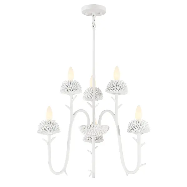North Fork 6-Light Pendant in Sand White - Image 5
