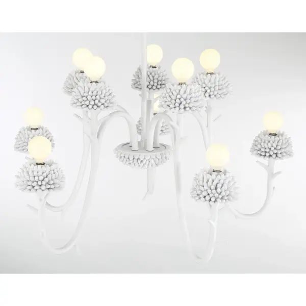 North Fork 10-Light Two-Tier Chandelier in Sand White - Image 3