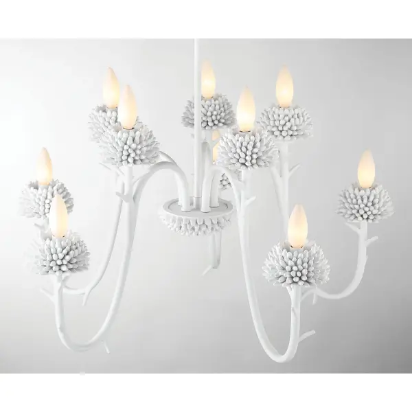 North Fork 10-Light Two-Tier Chandelier in Sand White - Image 4