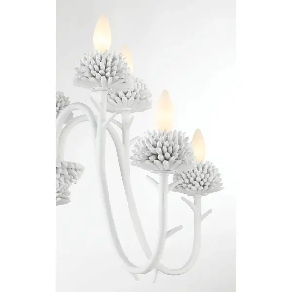 North Fork 10-Light Two-Tier Chandelier in Sand White - Image 6