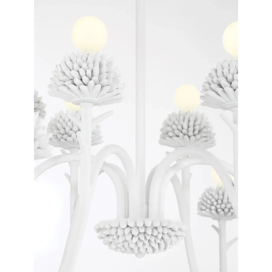 North Fork 12-Light Two-Tier Chandelier in Sand White - Image 3