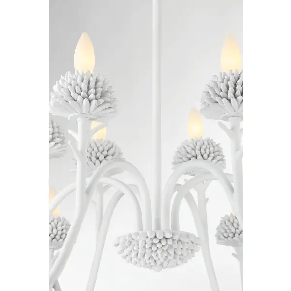 North Fork 12-Light Two-Tier Chandelier in Sand White - Image 5