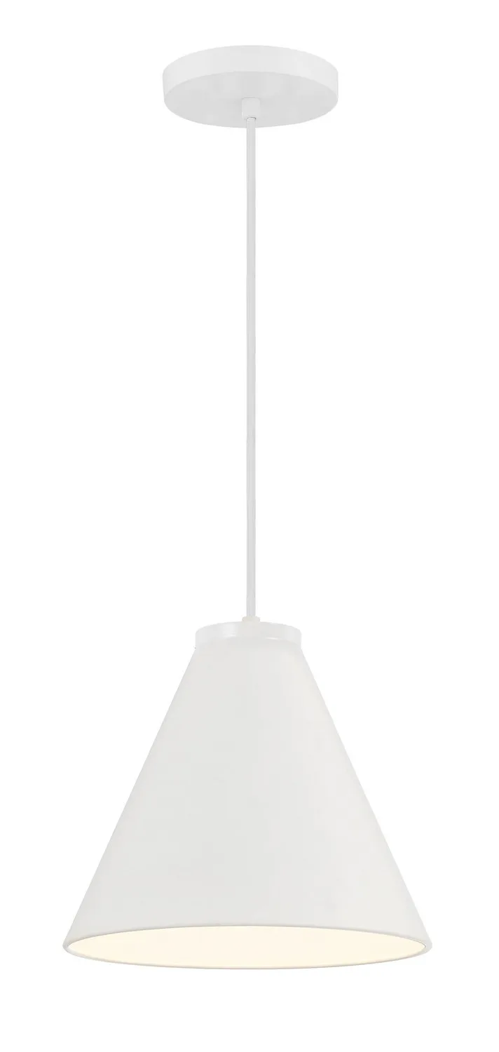 Vantage Pendants One Light Hanging Lantern in White