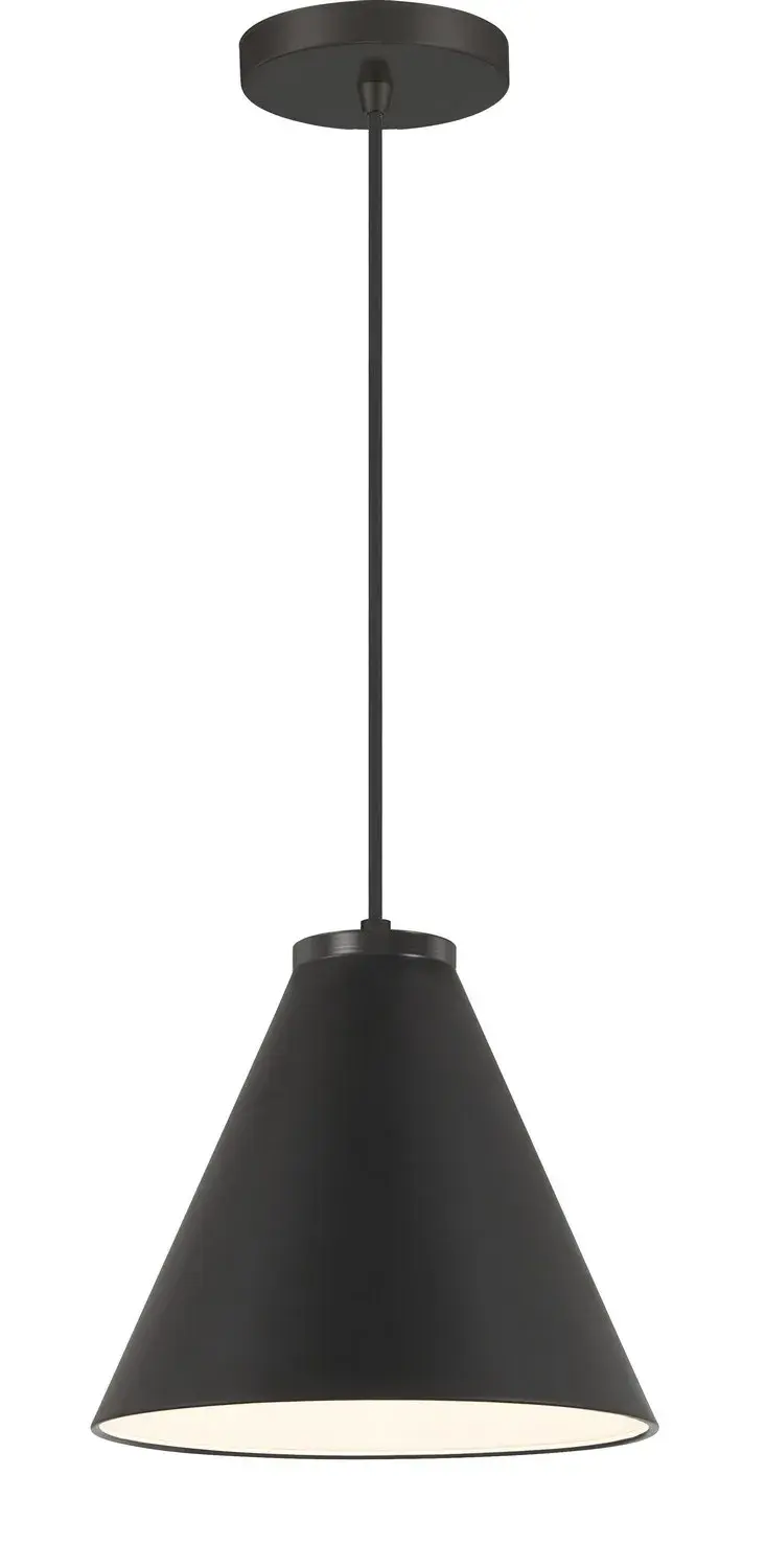 Vantage 1-Light Pendant in Coal Black - Image 1