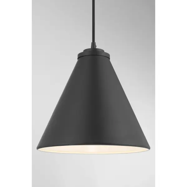 1 Light Pendant in Coal Finish - alternate view