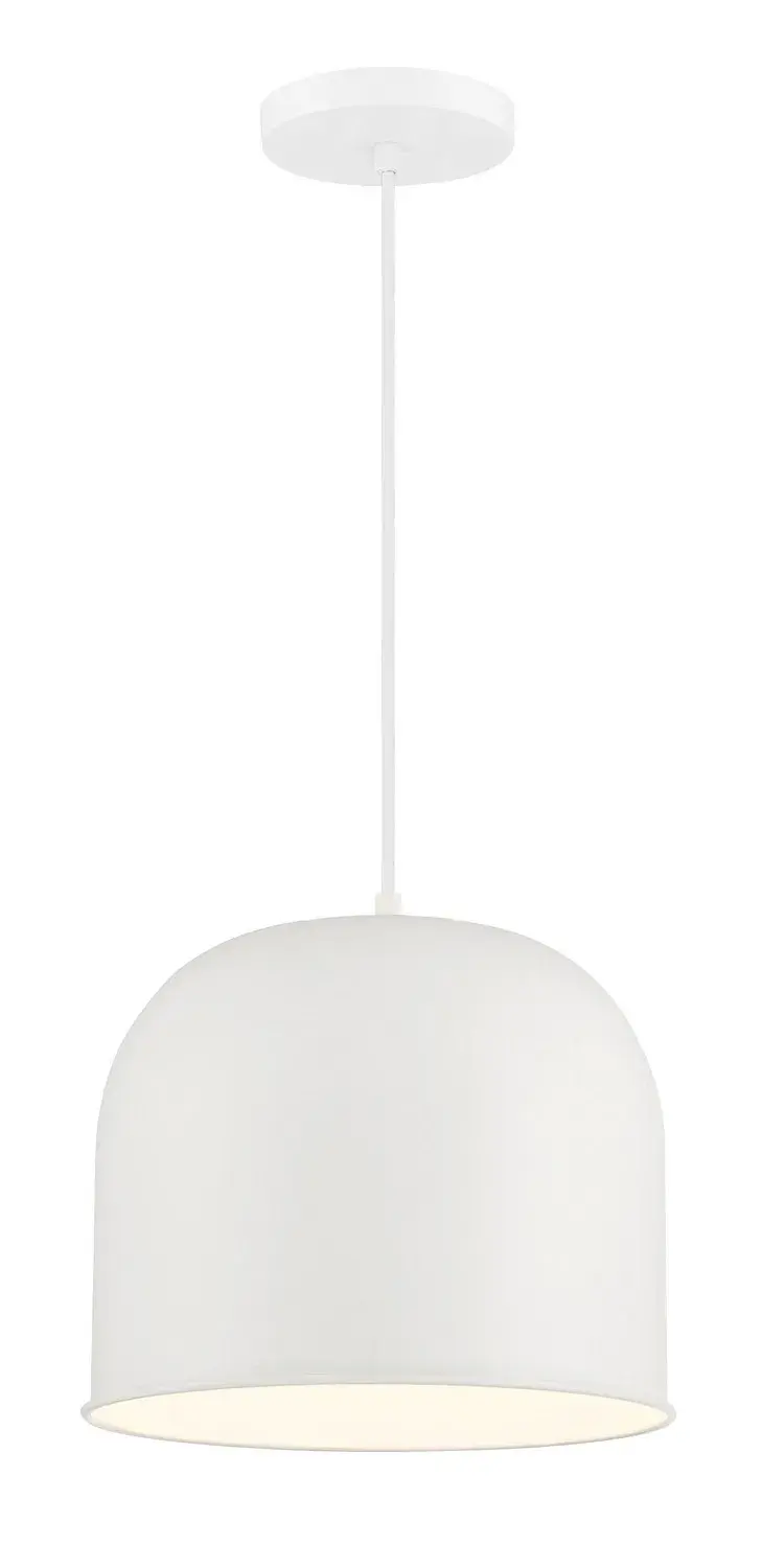 Vantage White Metal Pendant Light - Image 1