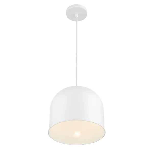Vantage White Metal Pendant Light - Image 3