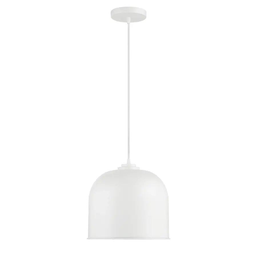 Vantage White Metal Pendant Light - Image 5