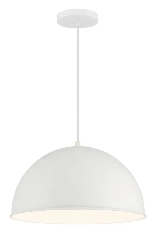 In White by Minka-Lavery from the Vantage Pendants collection