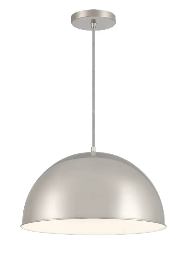 Vantage 1-Light Pendant in Brushed Nickel - Image 1