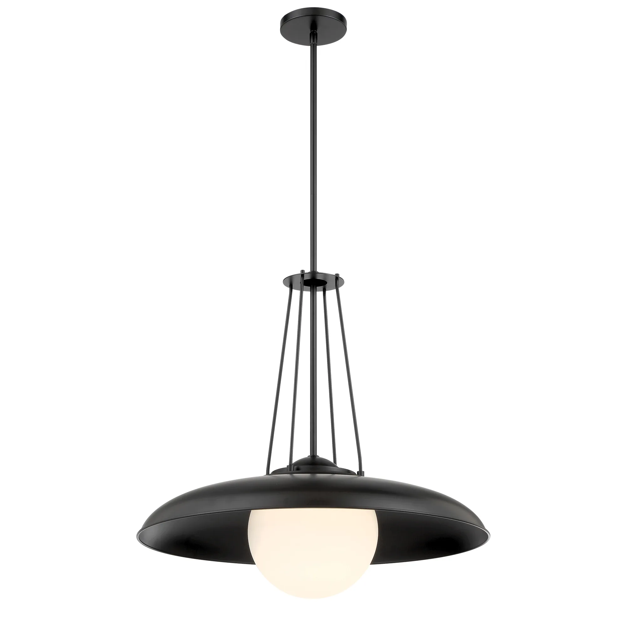 Schooner Ridge 24" Coal Black Pendant Light