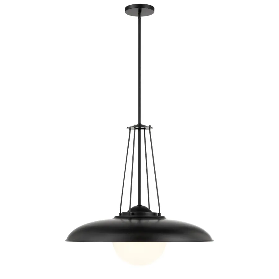 Schooner Ridge 24" Coal Black Pendant Light - Image 2