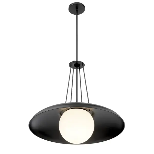 Schooner Ridge 24" Coal Black Pendant Light - Image 4
