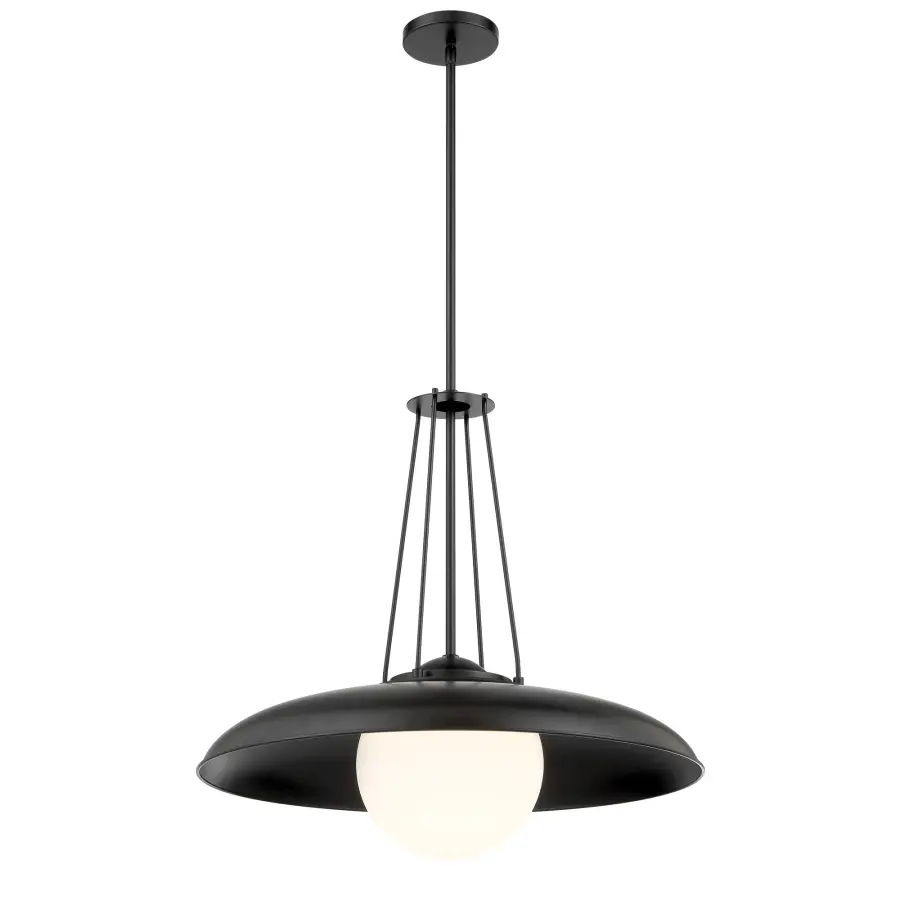 Schooner Ridge 24" Coal Black Pendant Light - Image 5