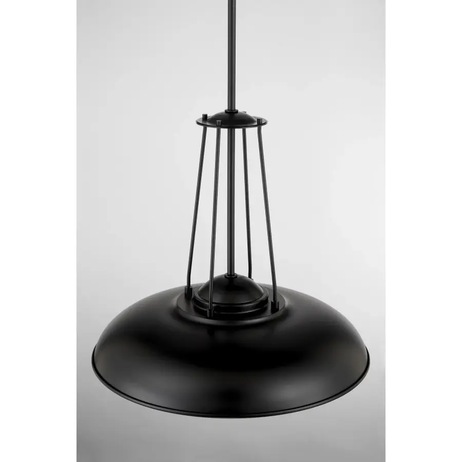 Schooner Ridge 18" Coal Black Pendant Light - Image 2