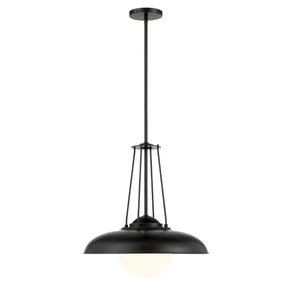 Schooner Ridge 18" Coal Black Pendant Light - Image 3