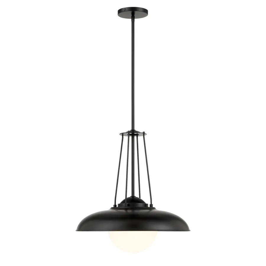 Schooner Ridge 18" Coal Black Pendant Light - Image 3