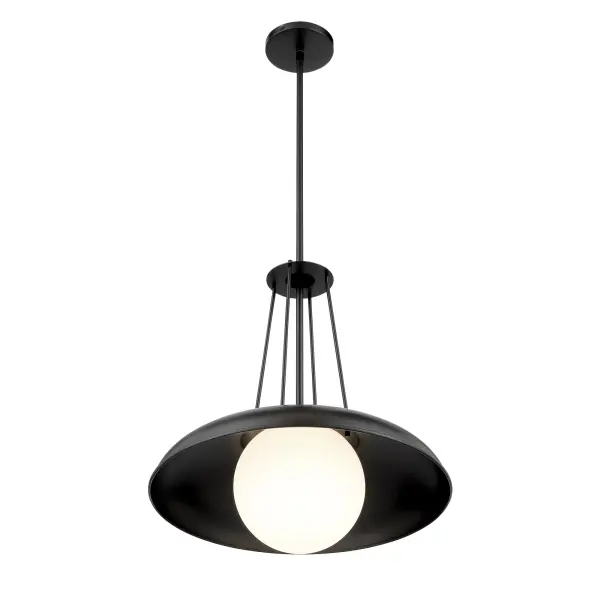 Schooner Ridge 18" Coal Black Pendant Light - Image 4
