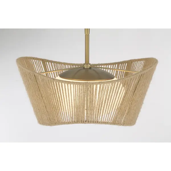 Key Largo Semi Flush Mount in Soft Brass - Image 3