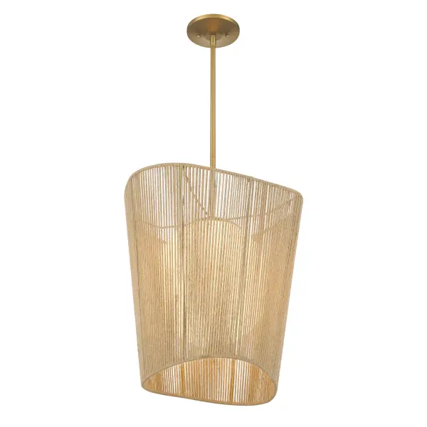 Key Largo 1-Light Pendant in Soft Brass - Image 3