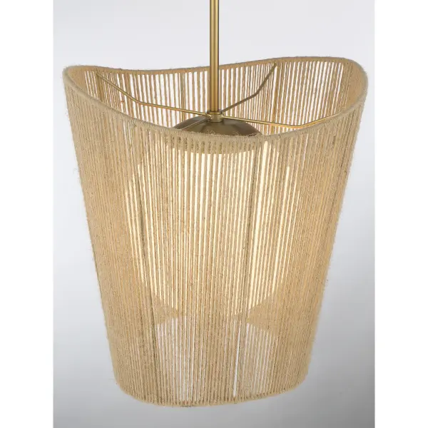 Key Largo 1-Light Pendant in Soft Brass - Image 4