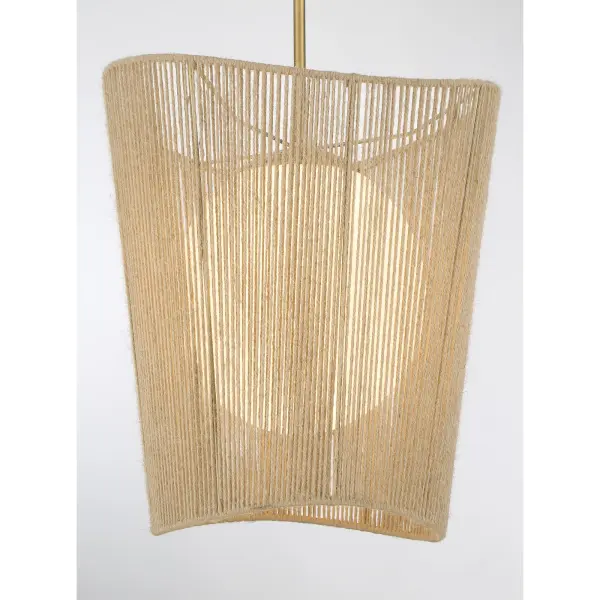 Key Largo 1-Light Pendant in Soft Brass - Image 5