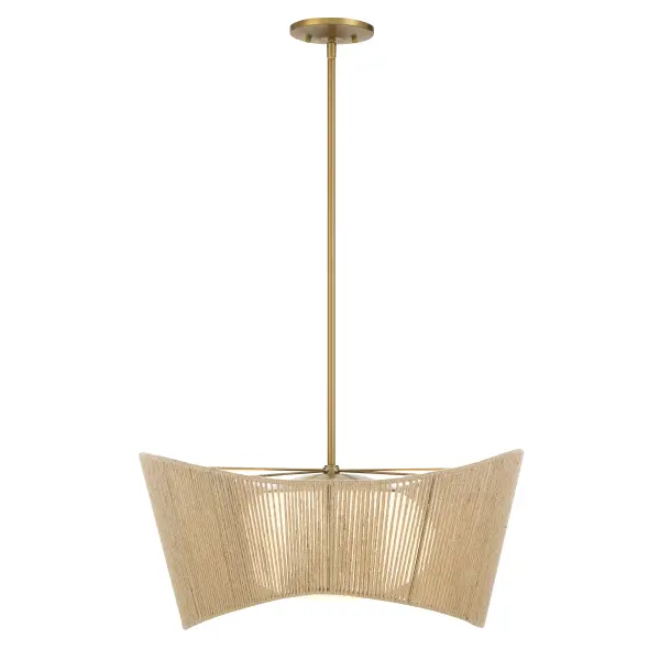 Key Largo 22" Pendant Light in Soft Brass - Image 2