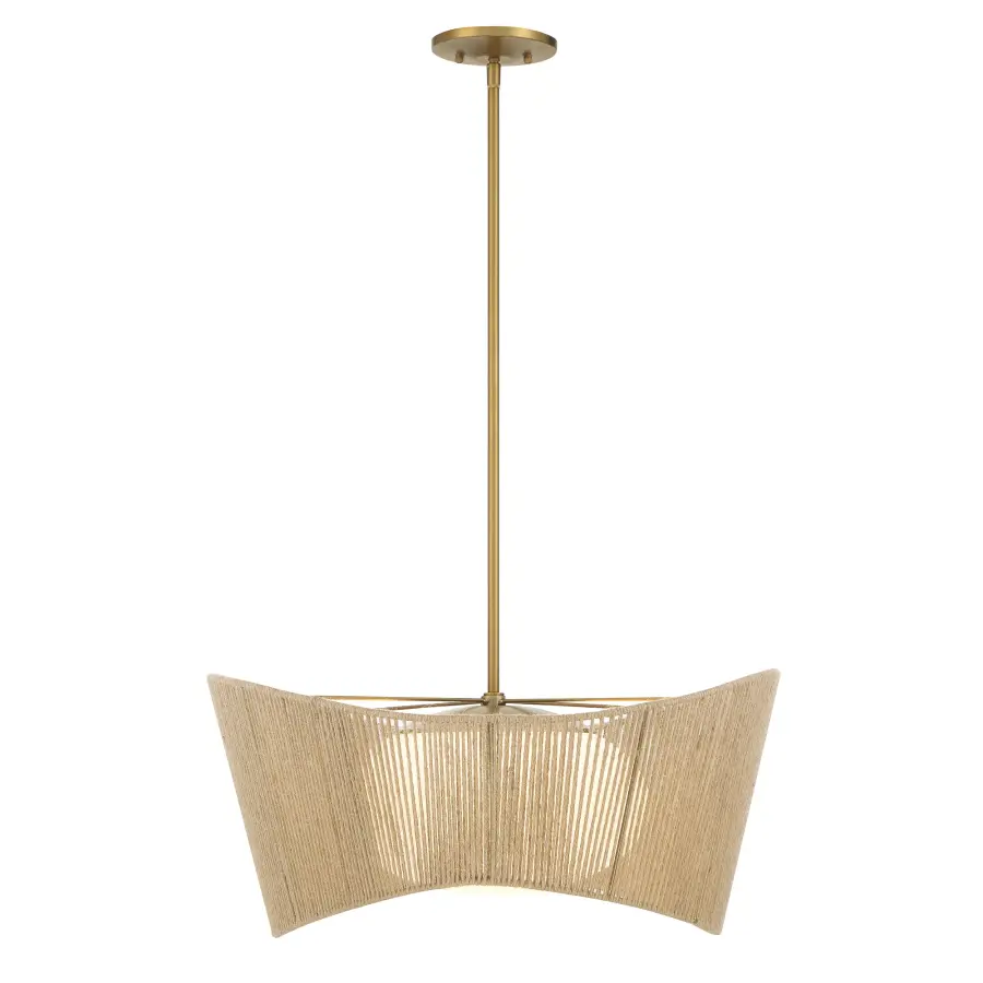 Key Largo 22" Pendant Light in Soft Brass - Image 2
