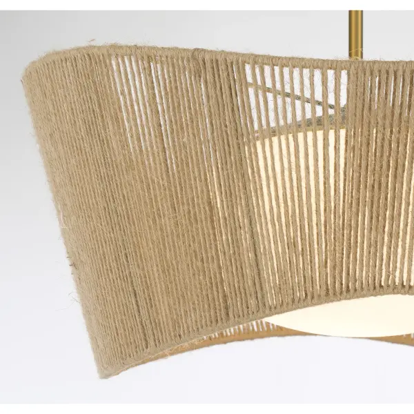 Key Largo 22" Pendant Light in Soft Brass - Image 4