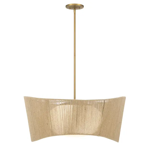 Key Largo 28" Pendant Light in Soft Brass - Image 2