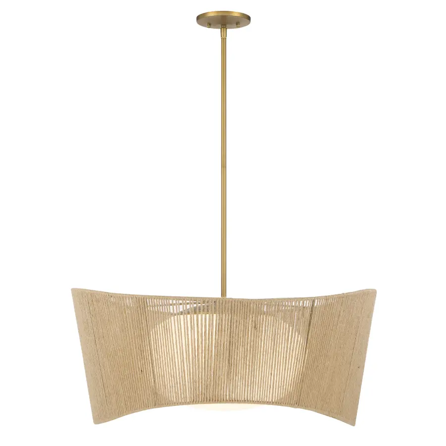 Key Largo 28" Pendant Light in Soft Brass - Image 2