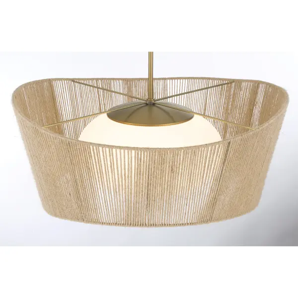 Key Largo 28" Pendant Light in Soft Brass - Image 3