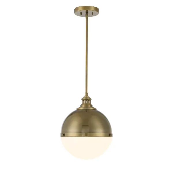 Vorey 1-Light Pendant in Oxidized Aged Brass - Image 2