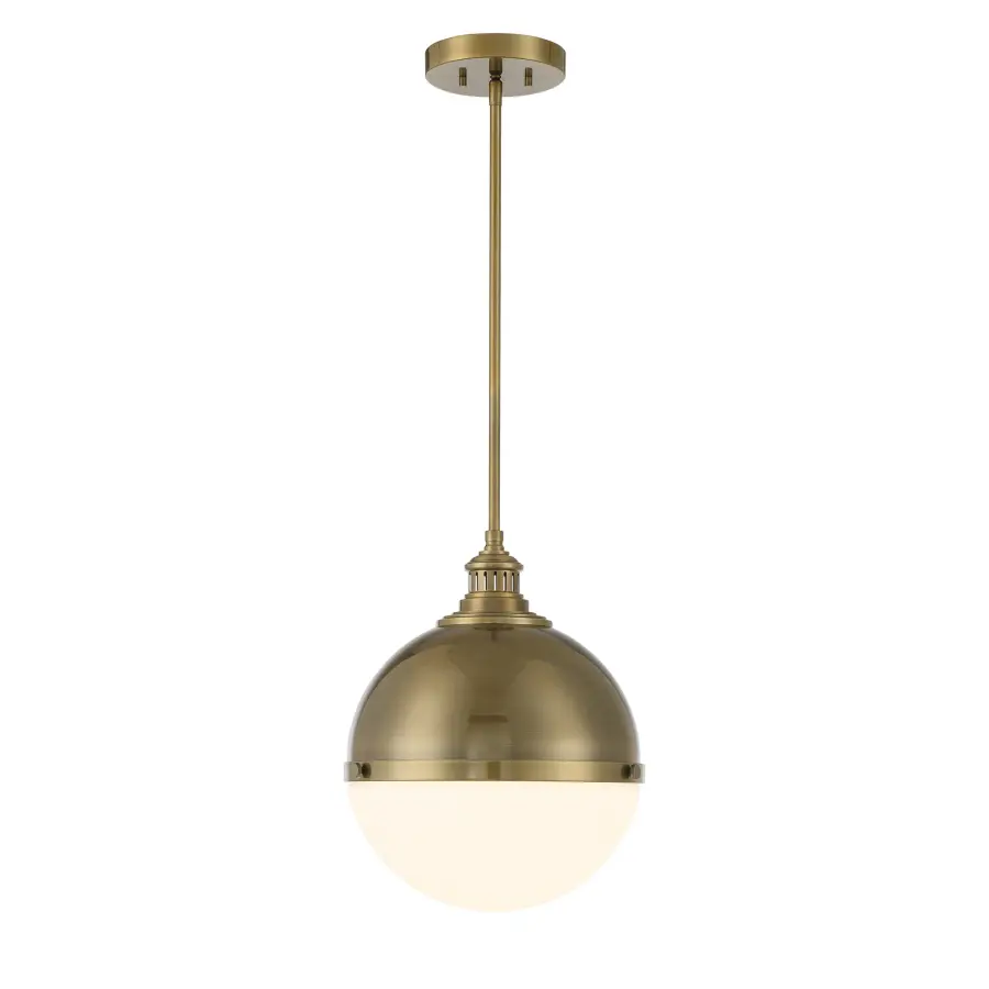 Vorey 1-Light Pendant in Oxidized Aged Brass - Image 2