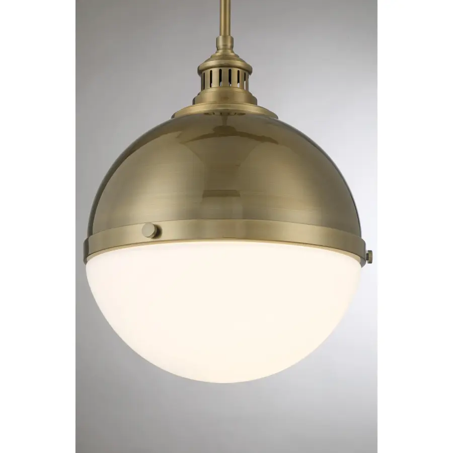 Vorey 1-Light Pendant in Oxidized Aged Brass - Image 3
