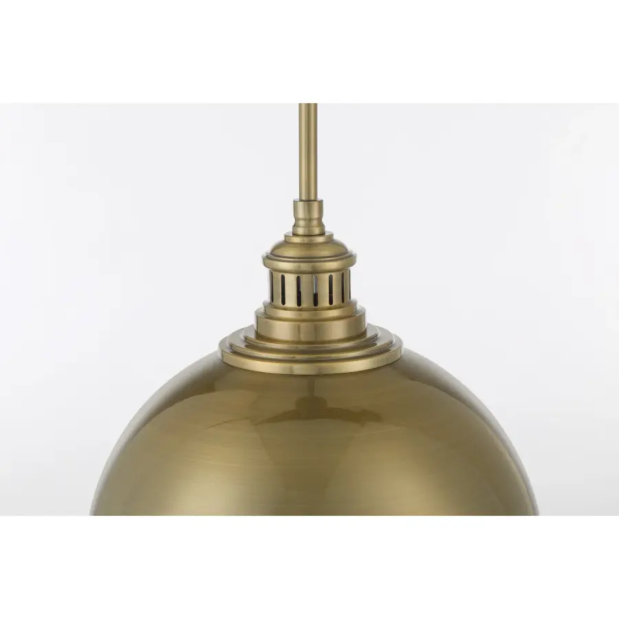 Vorey 1-Light Pendant in Oxidized Aged Brass - Image 4