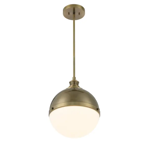 Vorey 1-Light Pendant in Oxidized Aged Brass - Image 5
