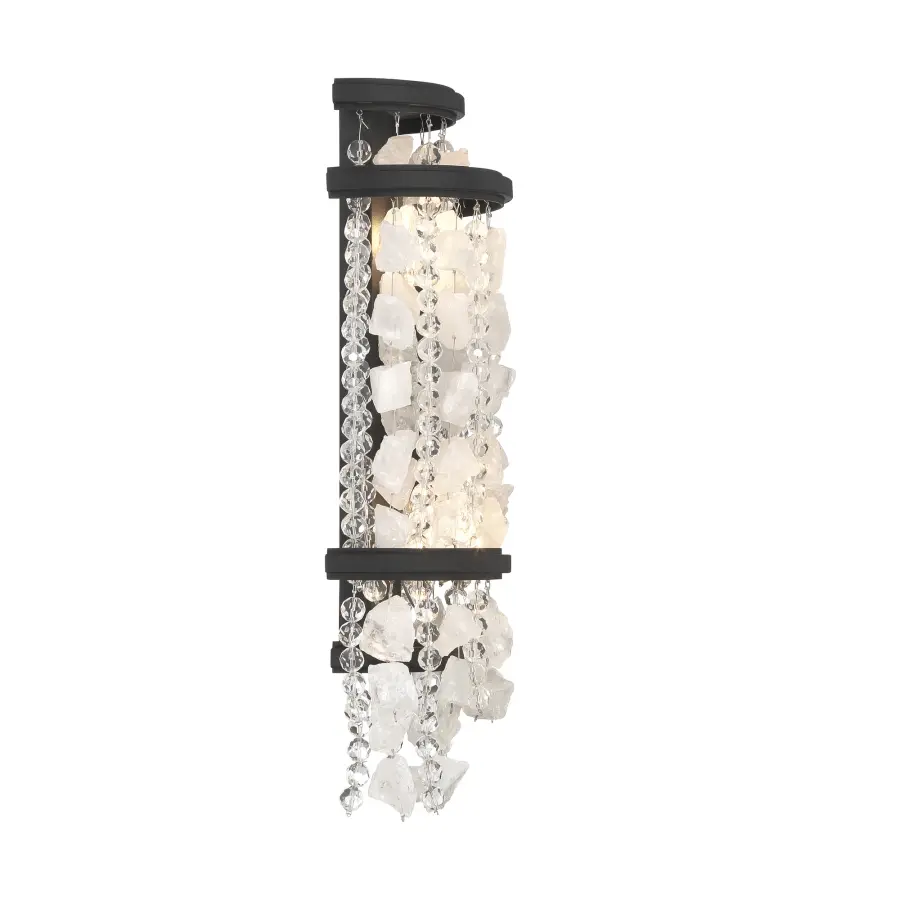 Shimmering Elegance 2-Light Wall Sconce in Sand Coal - Image 4
