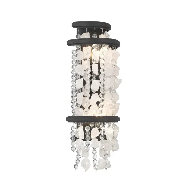 Shimmering Elegance 2-Light Wall Sconce in Sand Coal - Image 5