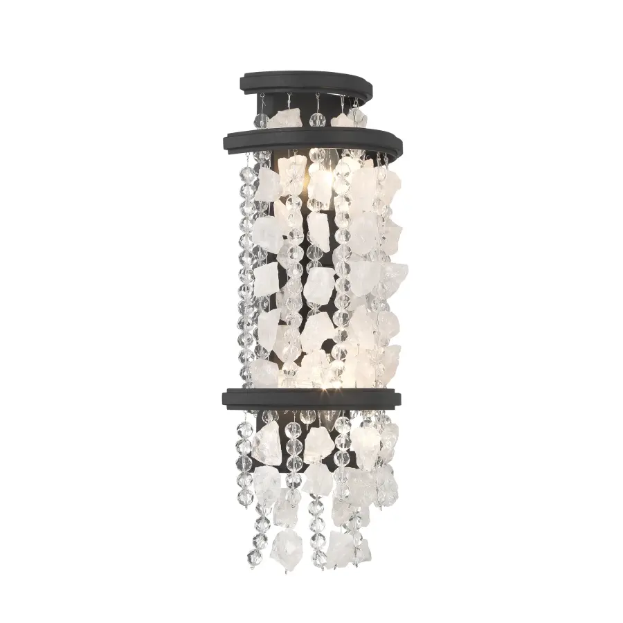 Shimmering Elegance 2-Light Wall Sconce in Sand Coal - Image 5