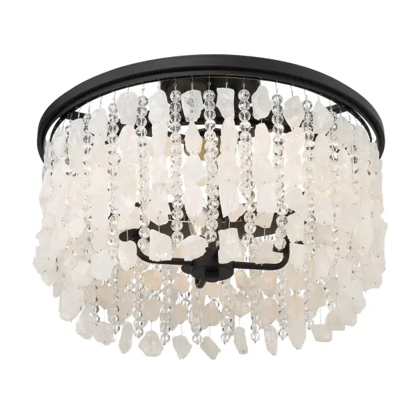Shimmering Elegance 4-Light Semi Flush Mount - Image 4