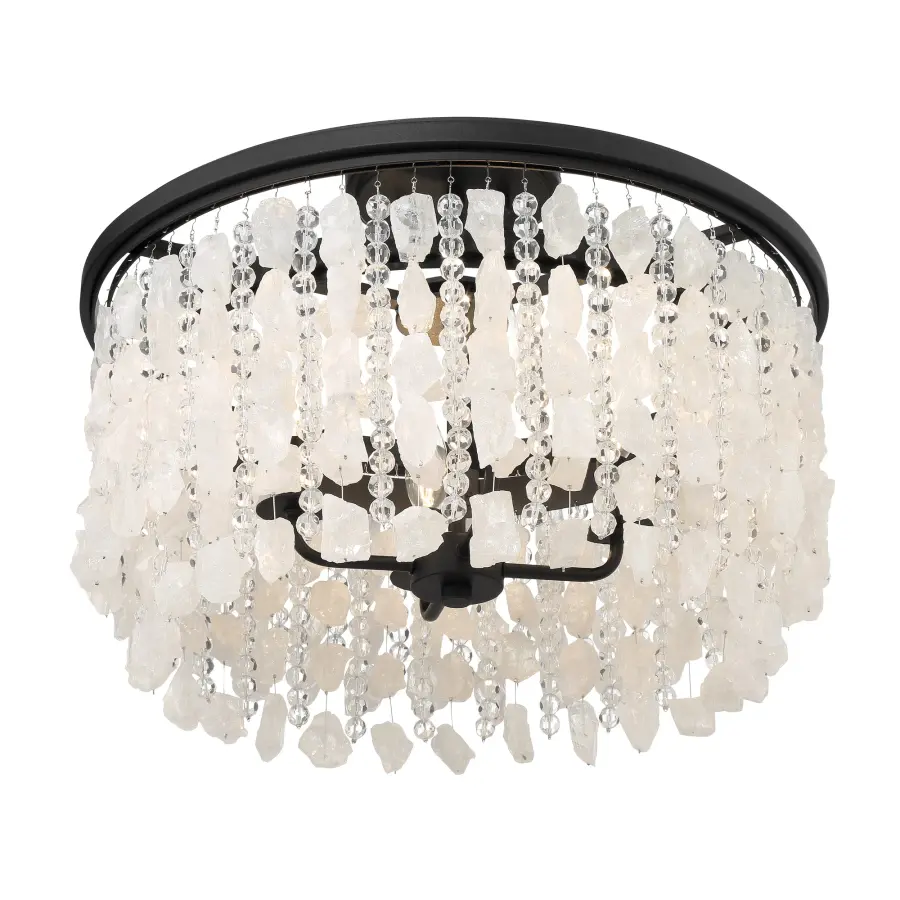 Shimmering Elegance 4-Light Semi Flush Mount - Image 4