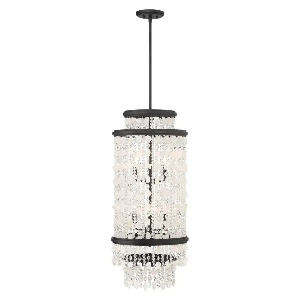 Shimmering Elegance 6-Light Pendant in Sand Coal - Image 2