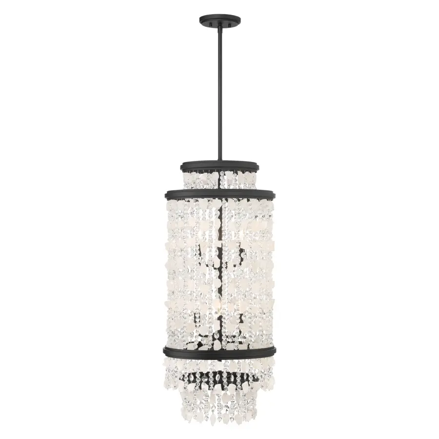 Shimmering Elegance 6-Light Pendant in Sand Coal - Image 2